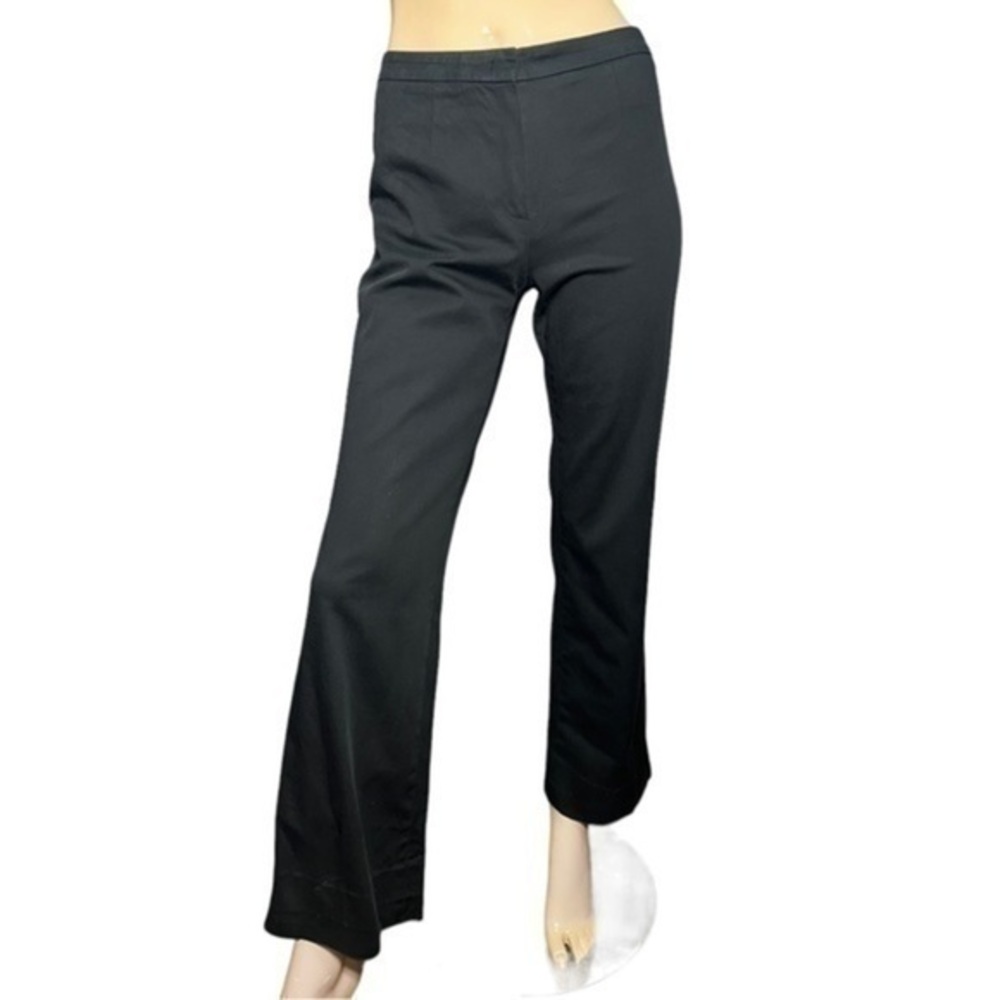 Escada Women’s Size 38 4 Black Straight Leg Trousers Pants